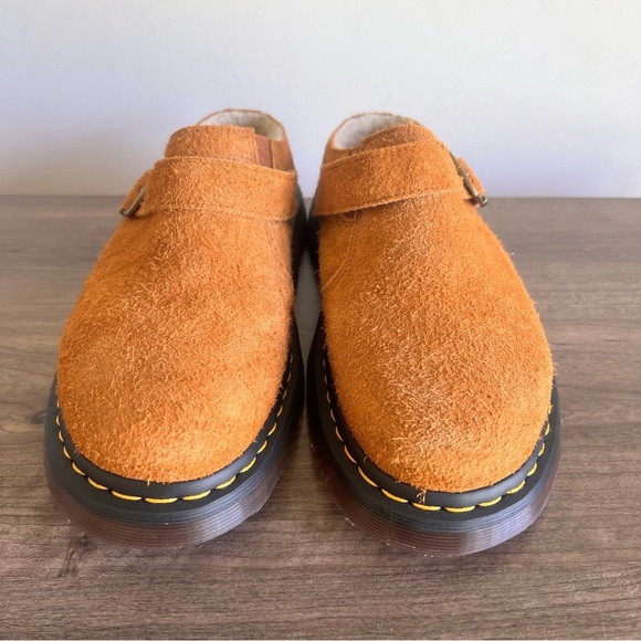 Dr. Martens NEW Unisex ISHAM Faux Shearling Lined Suede Mule Size 11 / 12 #B1904 - Picture 4 of 11